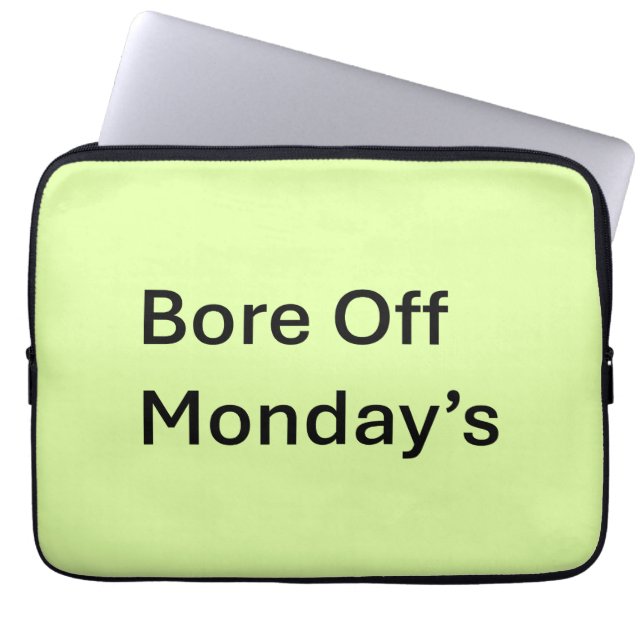 月曜日の皮肉なラップトップスリーブ ラップトップスリーブ (正面)