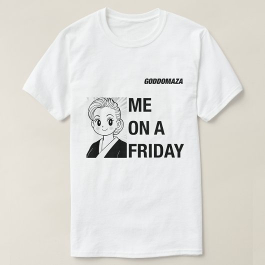 月曜日の私に対して金曜日のインク Tシャツ (デザイン正面)
