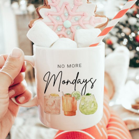 月曜日の退職パーソナライズされたなし コーヒーマグカップ