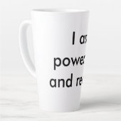 月曜日の魔法ラテマグ – 女性向けの面白いコーヒー名言 カフェラテマグ (左アングル)