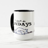 月曜日の鶏のマグ マグカップ (正面左)