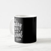 月曜日はオプションにすべき ユーモアの引用 コーヒーマグカップ (正面左)