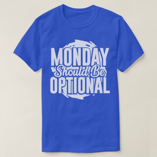 月曜日はオプション Tシャツ (デザイン正面)