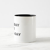 月曜日は今日иだ ツートーンマグカップ (中央)