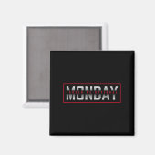 月曜日は任意のはず Funny Monday Should Be Optional マグネット (正面/裏面)