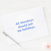 月曜日は休業(2) ラウンドシール (封筒)