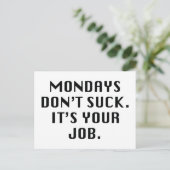 月曜日は吸ない。お前の仕事だ。 ポストカード (スタンド正面)