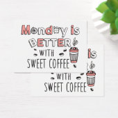 月曜日は甘いコーヒープロファイルカードで良い (デスク)