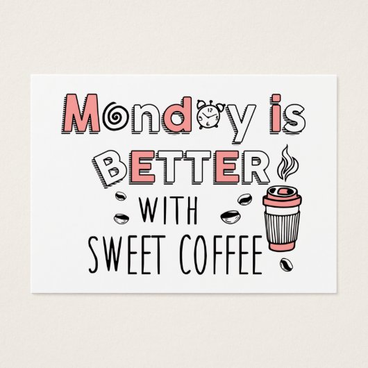 月曜日は甘いコーヒープロファイルカードで良い (正面)