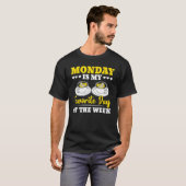 月曜日は私お気に入りのの週のコーヒー飲料 Tシャツ (正面フル)