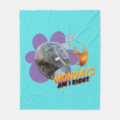 月曜日は私が正しいか? フリースブランケット (正面)