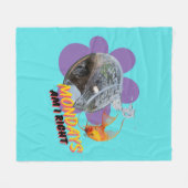 月曜日は私が正しいか? フリースブランケット (正面(横))