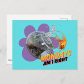 月曜日は私が正しいか? ポストカード (正面/裏面)