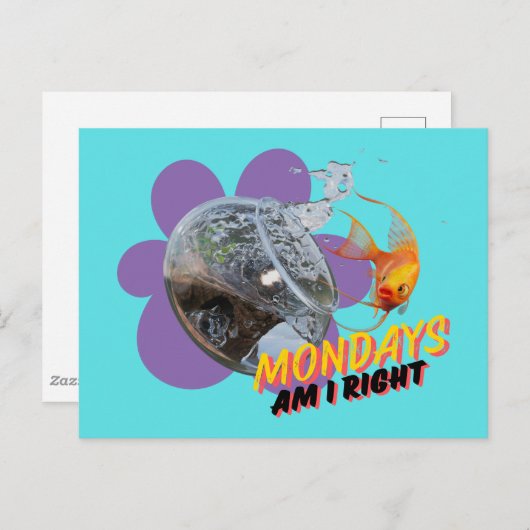 月曜日は私が正しいか? ポストカード (正面/裏面)