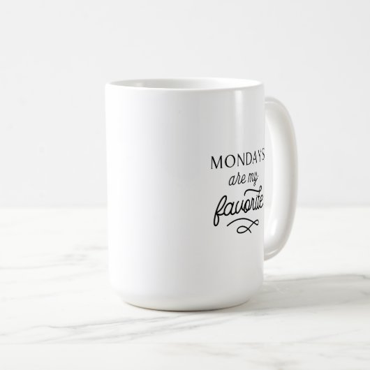 月曜日は私のマグお気に入りのだ コーヒーマグカップ (正面右)