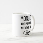 月曜日は証拠だ…Officeおもしろいの同僚 コーヒーマグカップ (正面右)