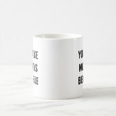 月曜日を乗り切るモチベーションの引用 コーヒーマグカップ (中央)