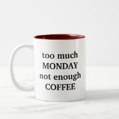 月曜日コーヒーカップ ツートーンマグカップ (左)