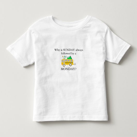 月曜日ブルース トドラーTシャツ (正面)