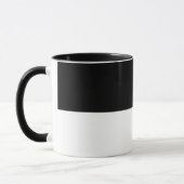 月曜日モダンな黒いラインおもしろいな引用文 マグカップ (左)