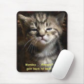 月曜日猫 マウスパッド (マウス)