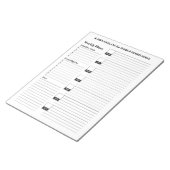 月曜日開始週次メモ帳機能ライン  ノートパッド (アングル)