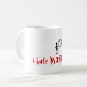 月曜日 コーヒーマグカップ (正面左)