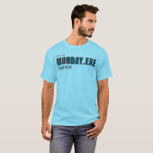 月曜日.exe アクセス拒否 | 楽しいバグ・ユーモア デザイン tシャツ (正面フル)