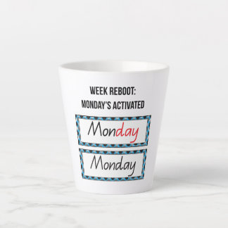 月曜日、「Mon-Yay: The Power Start Tee」モチベーション カフェラテマグ