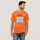 月曜日、「Mon-Yay: The Power Start Tee」モチベーション Tシャツ (正面フル)