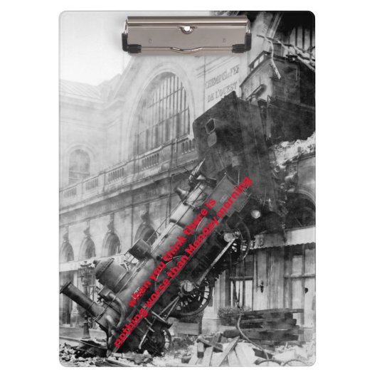 月曜考え日よりも悪いことは無い クリップボード (正面)