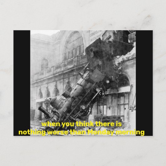 月曜考え日より悪いことがない時 ポストカード (正面)