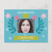 月最高のの社員 – おめでとう – 写真ジョブ ポストカード (正面)