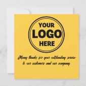 月最高の賞カードの黄色の従業員 招待状 (裏面)