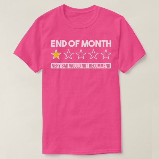 月末の非常に悪い税金を推奨しない Tシャツ (デザイン正面)
