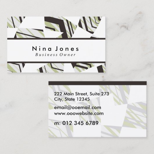 月桂樹の緑 名刺 (正面/裏面)