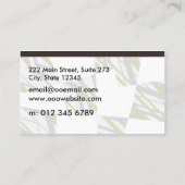 月桂樹の緑 名刺 (裏面)