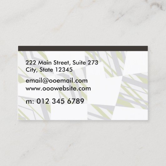 月桂樹の緑 名刺 (裏面)