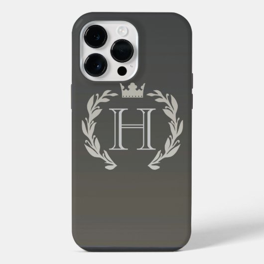 月桂樹の輪のモノグラム iPhoneケース (裏面)