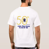 月桂樹の高校の授業65の懇親会のTシャツ Tシャツ (裏面)