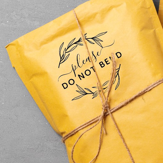 月桂樹を曲げな葉い ラバースタンプ