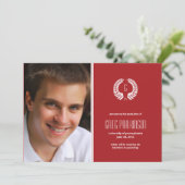 月桂樹モノグラム卒業発表 招待状 (スタンド正面)