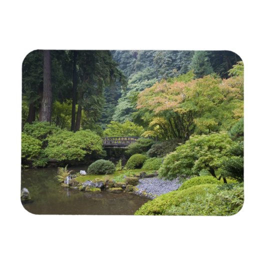 月橋のあるせせらぎの池 マグネット (横)