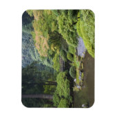 月橋のあるせせらぎの池 マグネット (縦)
