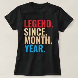 月次からの伝説カスタム誕生日Tシャツ Tシャツ