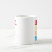 月次の誕生日からのカスタム凡例 コーヒーマグカップ (中央)