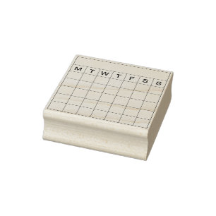 月次スケジューラカレンダーグリッドトラッカーBujo ラバースタンプ