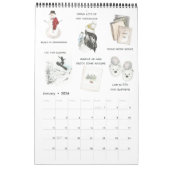 月次バケットリストファミリーのお気に入り水色 カレンダー (1月 2026)