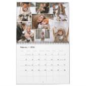 月次フォトコラージュ7家族の写真カレンダー カレンダー (2月 2026)