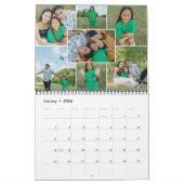月次フォトコラージュ7家族の写真カレンダー カレンダー (1月 2026)
